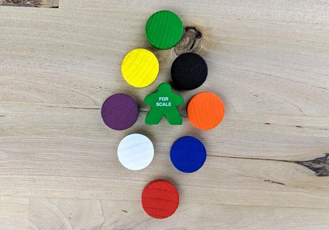 The Game Crafter - Board Game Pieces - 16mm x 4mm Disc