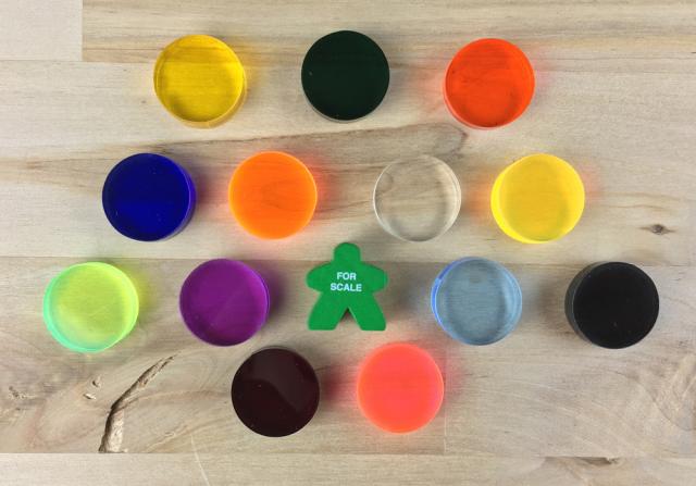The Game Crafter - Board Game Pieces - 18mm x 6mm Discs