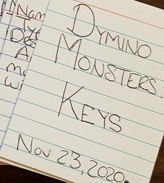 Dymino Monsters Keys