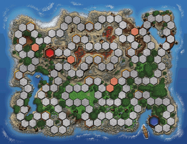 Buccaneer Bay Game Board