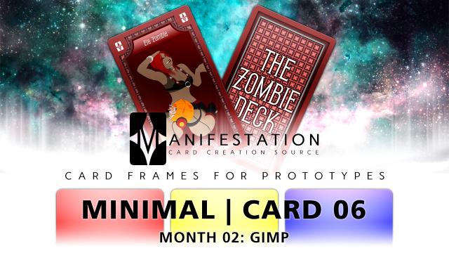 Manifestation CCS: Card Frames for Prototypes | Month 02: Card 06 (Minimal - Tarot)