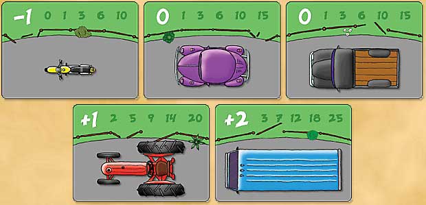 Cow Tipping Vehicle Cards