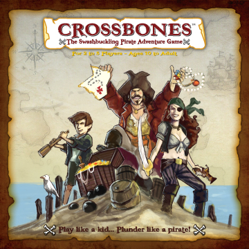 Crossbones: The Swashbuckling Pirate Adventure Game - Cover art concept