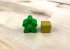 The Game Crafter - Board Game Pieces - 10mm Wood Cube (Mustard)