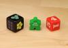 The Game Crafter - Board Game Pieces - D6 Nature Shapes & Bold Numeral Dice