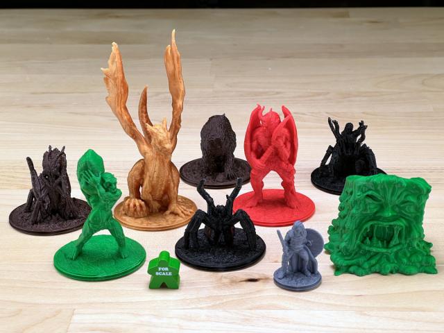 The Game Crafter - Board Game Pieces - Fantasy Boss Minifigs at The Game Crafter