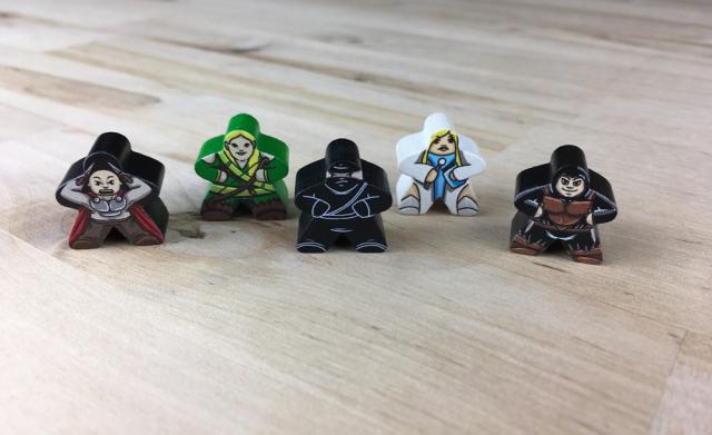 The Game Crafter - Board Game Pieces - Character Meeples - Custom Printed Meeples