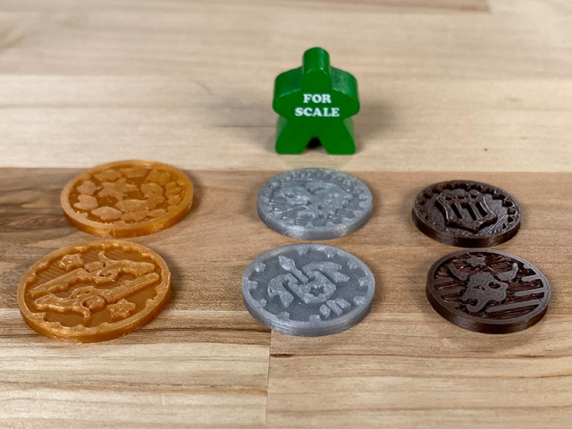 The Game Crafter - Board Game Pieces - Old West Coins