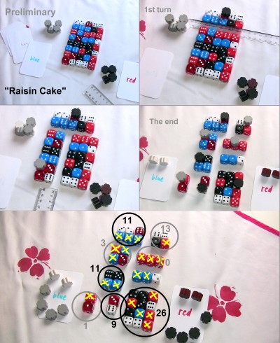 Raisin Cake dice game