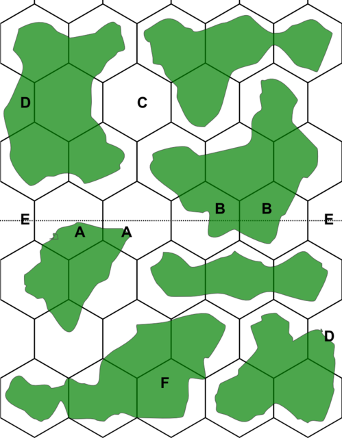 World hex map part 2 - Example with contients