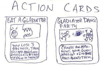 Gladiator - Action cards