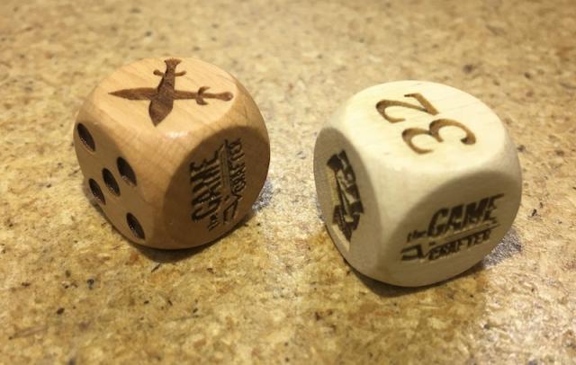 The Game Crafter - Custom Engraved Wood Dice D6 now available!