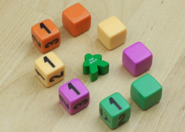 The Game Crafter - Board Game Pieces - 4 New Colors of Custom Printable D6 Dice