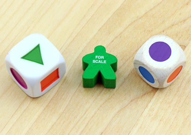 The Game Crafter - Board Game Pieces - D6 Shapes and Colors Dice