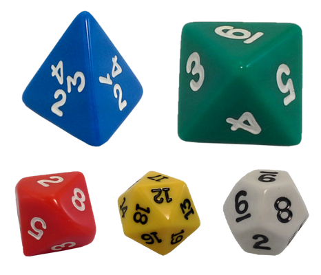 The Game Crafter now stocks all of our dice in multiple colors!