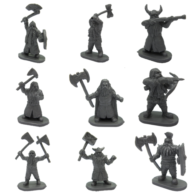 Dwarf miniatures are now available at The Game Crafter