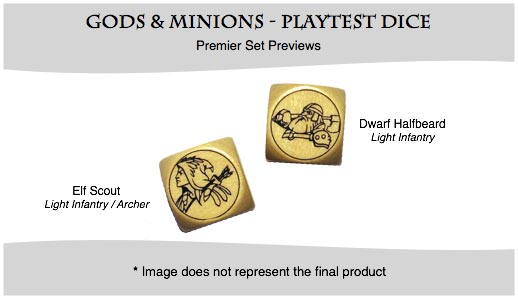 Gods & Minions - Playtest Dice Preview