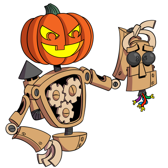 The Game Crafter - Halloween - Pumpkin Head Cog
