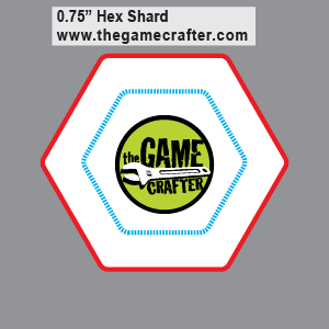 Hex Shards - Custom printed game component at The Game Crafter
