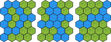Hex world map - old version