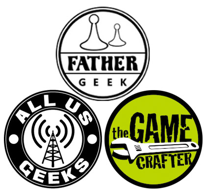 Micro Game Challenge Sponsors - Father Geek, All Us Geeks Podcast, and The Game Crafter