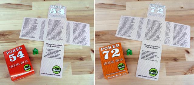 The Game Crafter - Custom Printed Game Components - Hook Box - 54-card & 72-card Poker Hook Boxes Now Available!