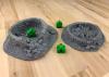The Game Crafter - Board Game Pieces - Ruined Guard Tower & Ruined Cairn