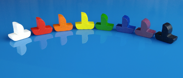 The Game Crafter - New Game Pieces - Sailboats from Catan