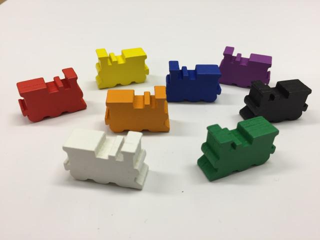 The Game Crafter - New Game Pieces: Wooden Train Engines